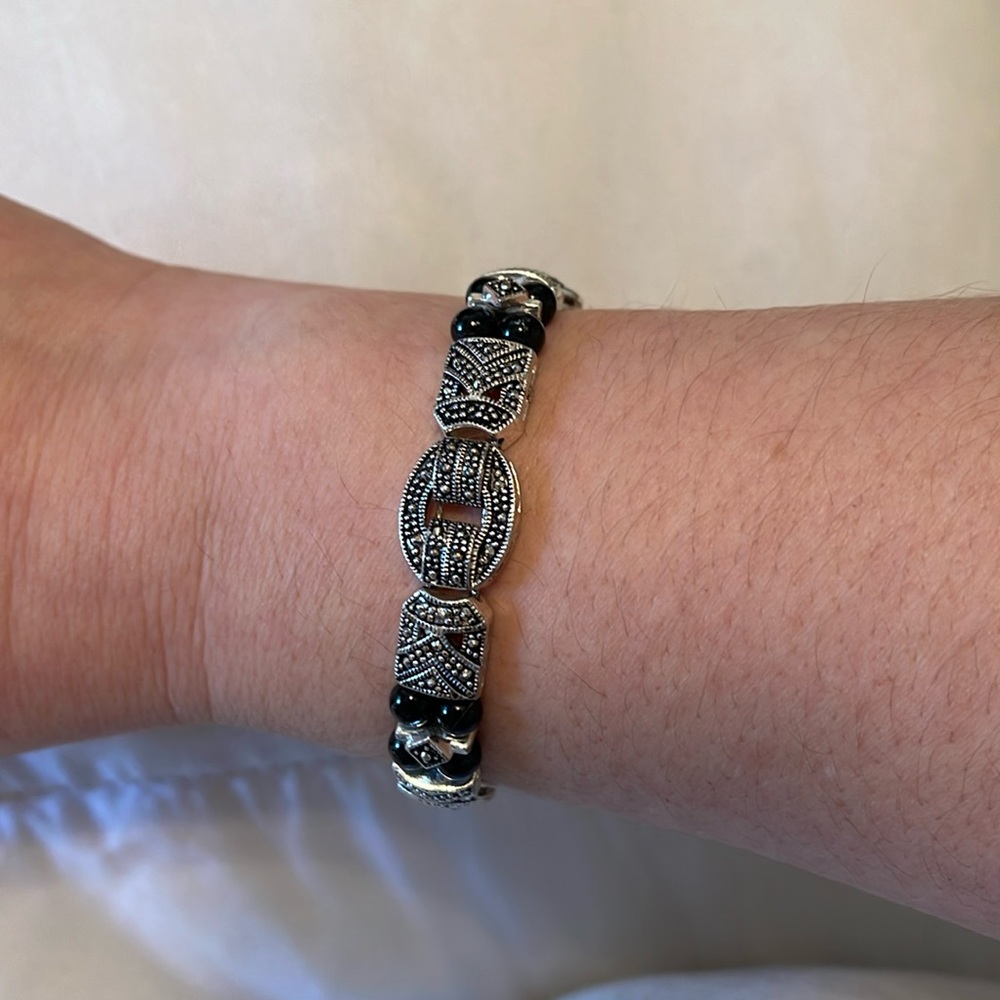 Black and Silver Bracelet